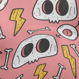Scary Big Eyes Bones Lightweight Performance Linen