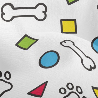 Geometric Toy Dog Bones Lightweight Performance Linen