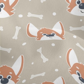 Cute Expression Corgi Lightweight Performance Linen