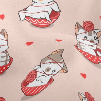 Kittens Who Love To Play With  Lightweight Performance Linen