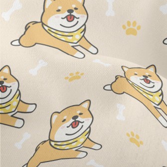Lazy Shiba Inu With Tongue Sti Lightweight Performance Linen