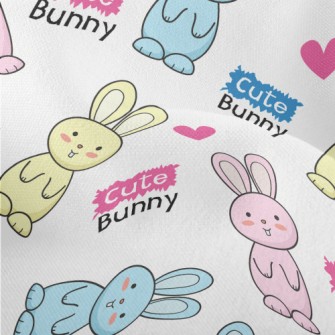 Cute Bonnie Rabbit Lightweight Performance Linen
