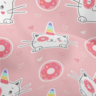 Cat Who Steals Donuts Lightweight Performance Linen