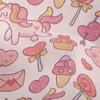 Sweet Dessert Unicorn Lightweight Performance Linen