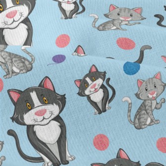 Cat Playing With Yarn Ball Modern Jersey