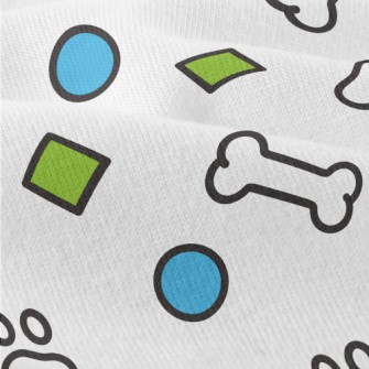 Geometric Toy Dog Bones Modern Jersey