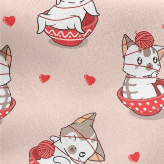 Kittens Who Love To Play With  Jersey Backed Fleece