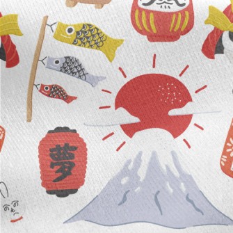 Japanese Culture Samurai Jersey Backed Fleece