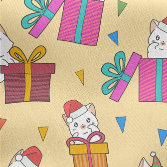 Cats Singing Christmas Songs Jersey Backed Fleece