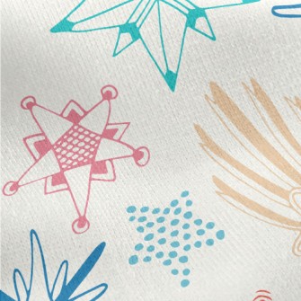 Various Magical Stars Jersey Backed Fleece