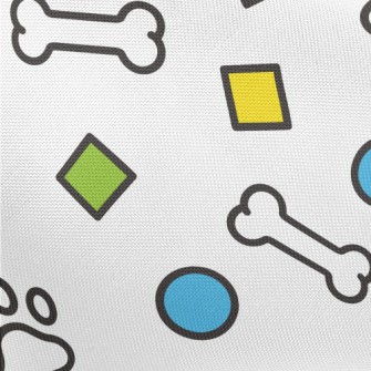 Geometric Toy Dog Bones Pongee
