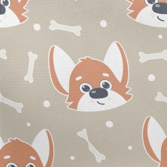 Cute Expression Corgi Pongee