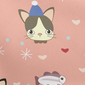 Kitten Celebrates Birthday Pongee