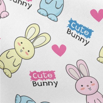 Cute Bonnie Rabbit Pongee