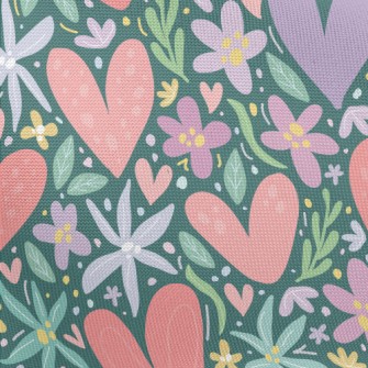 Colorful Garden Love Pongee