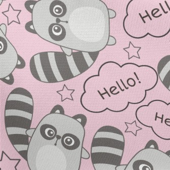 Say Hello Raccoon Pongee