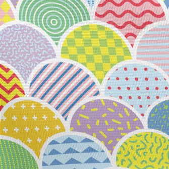 Weird Pattern Arch Pongee