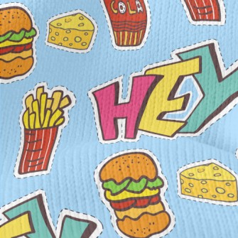 Delicious Burgers And Fries Stretch Jersey