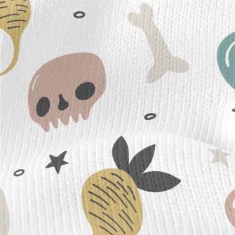Poisonous Mushrooms And Skulls Stretch Jersey