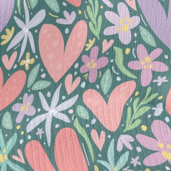 Colorful Garden Love Stretch Jersey