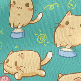Cute Big-eyed Cat Stretch Jersey