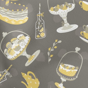 Elegant Afternoon Tea Lightweight Cotton Poplin