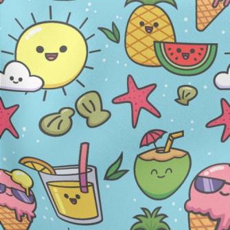 Funny Coconut Milk Ice Cream Lightweight Cotton Poplin