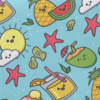 Funny Coconut Milk Ice Cream Midweight Cotton Poplin