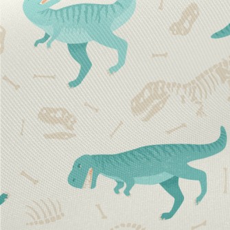 Yelling About Tyrannosaurus Midweight Cotton Poplin