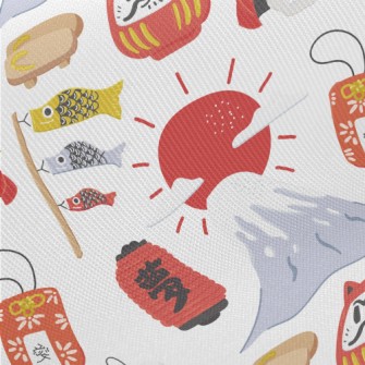 Japanese Culture Samurai Midweight Cotton Poplin