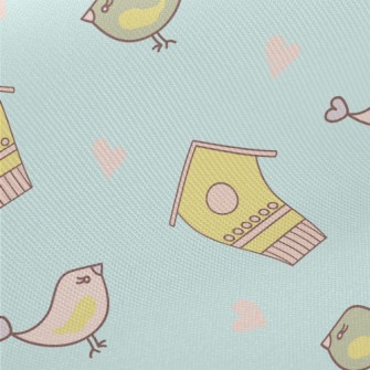 Love Bird Nest Midweight Cotton Poplin