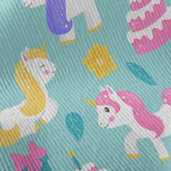 Unicorn Birthday Party Standard Corduroy