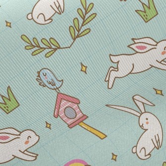 Happy Playing Bunny Twill