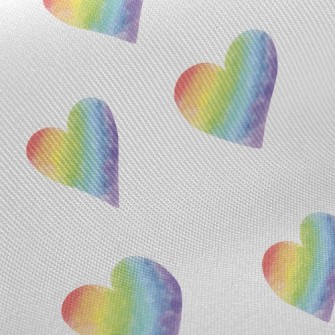 Gradient Smudged Hearts Twill