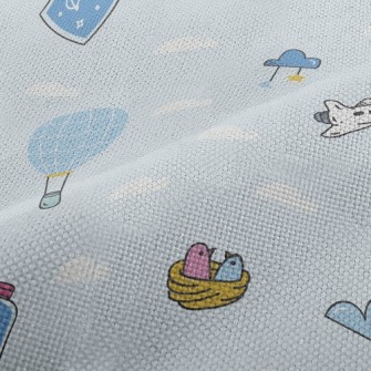 Around The World Airplane Performance Linen