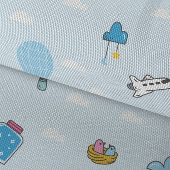 Around The World Airplane Waterproof Oxford