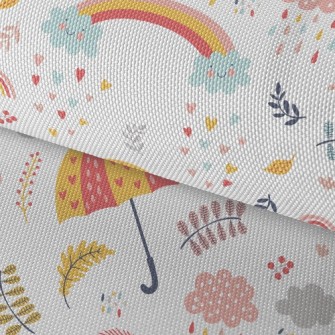 Cute Rainbow Rain Waterproof Oxford