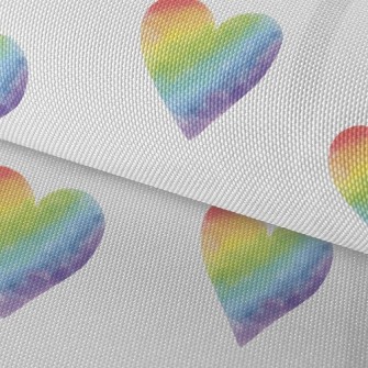Gradient Smudged Hearts Waterproof Oxford