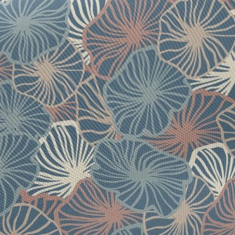 Psychedelic Lines Leaves Twill
