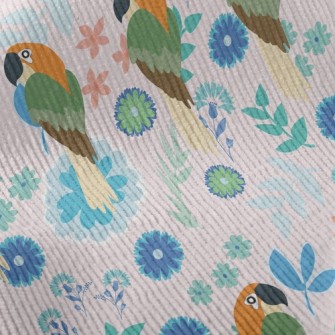 Mysterious Flower Parrot Standard Corduroy