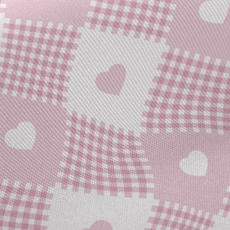 Plaid Interlaced Hearts Twill