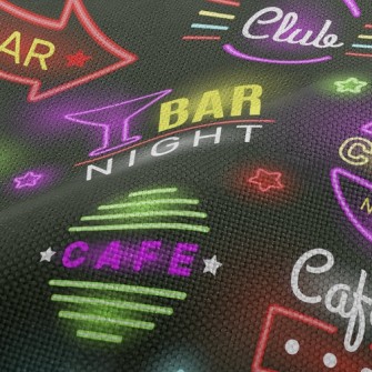 Fluorescent Food Text Light Performance Linen