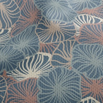 Psychedelic Lines Leaves Athletic Mesh Flat Back