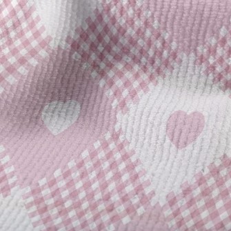 Plaid Interlaced Hearts Terry