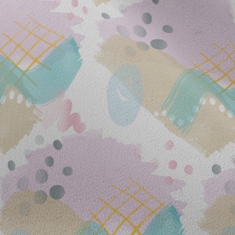 Abstract Line Dot Painting Chiffon