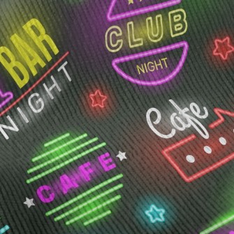 Fluorescent Food Text Light Standard Corduroy