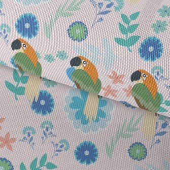 Mysterious Flower Parrot Waterproof Oxford