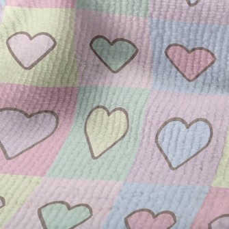 Pink Colored Hearts Terry