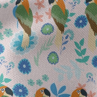 Mysterious Flower Parrot Waterproof Canvas