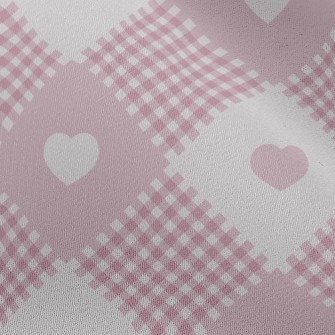 Plaid Interlaced Hearts Chiffon